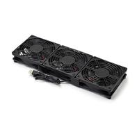 bephible Three-fan Router Cooling Fan 5v Usb Router Cooling Fan 360mm X 120mm Micro Computer Electronics Big Airflow Fan Black
