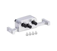 BEPHON Metal RC Crawler Transfer Gearbox For 1/10 RC Crawler Cheater Rigs L&CG Chassis Build Upgrade Parts CNC Aluminum Transfer Case Gearbox 70mm Width with 5mm Shaft(Silver)