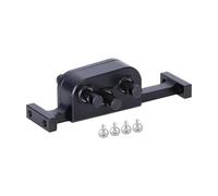 BEPHON Metal RC Crawler Transfer Gearbox For 1/10 RC Crawler Cheater Rigs L&CG Chassis Build Upgrade Parts CNC Aluminum Transfer Case Gearbox 70mm Width with 5mm Shaft(Blackone)