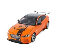 BePhon Ornament Diecast Model Toy Car Large Size 1/18 For Jaguar For XE SV Project 8 SUV Alloy Sports Car Model Diecast Metal Vehicles Battery not included(Orange)