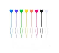 Bepisof 8PCS Hair Beader Kit.Quick Bead feeder for hair braids.Bead Loading Tool for Styling.Plastic Magic Topsy Tail Styling Maker.Eight colors to choose from.