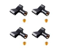 bepisof4-piece universal adjustablemicrophone holder,mic holder for stand 180 ° adjustable knob fixing clip, wireless microphone stand with 5/8 to 15.5mm adapter suitable for stand/various purposes