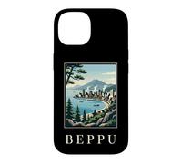 Beppu Japan Spring Mountain Coastal Travel Art Case for iPhone 14