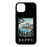 Beppu Japan Spring Mountain Coastal Travel Art Case for iPhone 14 Plus