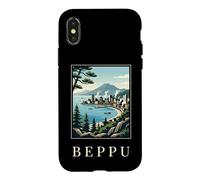 Beppu Japan Spring Mountain Coastal Travel Art Case for iPhone X/XS