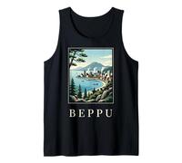 Beppu Japan Spring Mountain Coastal Travel Art Tank Top
