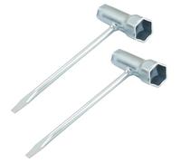 BEPSYOM 2 Pieces Spark Plug Wrench Chainsaw Wrench T Wrench Combination Wrench (13 mm x 19 mm)