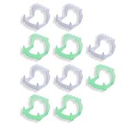 BEPSYOM Pack of 10 Bright Plastic Vampire Teeth for Children Halloween Accessories Costume Dracula