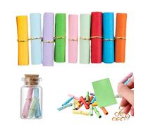 BEPSYOM Pack of 200 Loose Tombola, Loose to Write Yourself, Colourful Small Notes, Empty Tombola Loose, for Birthday, Anniversary (Colourful Mixed) Livré with 10 Bouteilles