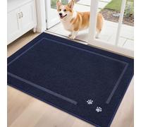 BEQHAUSE Door Mat for Muddy Paws, TPR Non-Slip Backing, 80 * 120cm, Blue