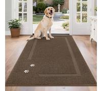 BEQHAUSE Door Mat for Muddy Paws, TPR Non-Slip Backing, 90 * 150cm, Brown