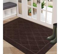 BEQHAUSE Doormat Indoor 80x120cm, Non SlipDoor Mat,Brown, Polyester
