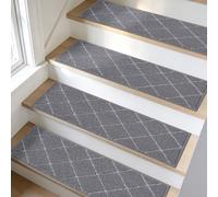BEQHAUSE Stair Treads for Wooden Steps Non Slip, 28x9in, 4pcs, Medium Grey