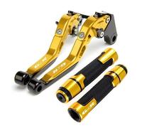 BEQLXTA Brake Clutch Adjustable Lever for GSR 400 2008-2012 for GSR 600 2006-2011 for GSR 750 2011-2020 Motorcycle CNC Brake Clutch Lever+22MM Handle Grips Handlebar(Color h)