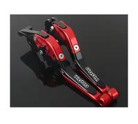 BEQLXTA Brake Clutch Adjustable Lever for MSX 125 for GROM 2014-2024 Motorcycle Brake Lever Clutch Set Adjustable Folding Handle Guard Levers for MSX125(Red-Black)