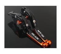 BEQLXTA Brake Clutch Adjustable Lever for MT10 2022-2024 for MT-10 Motorcycle Adjustable Folding CNC Brake Clutch Lever Handle Guard Levers for MT 10 FZ10(2022-2024 OrangeB)