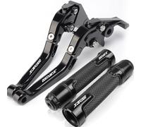 BEQLXTA Brake Clutch Adjustable Lever for XJR1300 for XJR 1300 1995-2003 2002 2001 2000 1999 Foldable Brake Clutch Levers Handlebar Handle Grips End Accessories(Color u1)