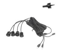 BEQLXTA Park Assist Sensors 4pcs 18.5mm Car Parking Sensor Park tronic Reverse Probe Black Red Grey Silver White for Vehicles Sensor Fitting(Black)