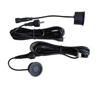 BEQLXTA Park Assist Sensors Auto Parking Sensor 25mm Hole Car Assistant Surface28mm Ultrasonic Front Cable Long2.4m Reversing Radar Detector(023Matt black C 2.4m)