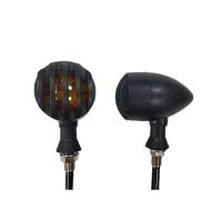 BEQLXTA Turn Signal Light Indicator 2Pcs Motorcycle Turn Signal Lights Grill Indicator 12V Amber Front Rear For