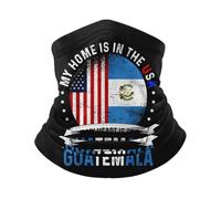 Bequem Halswärmer Gemeinsame Flagge Von Guatemala Und Den Usa Kopftuch Winddichter Half Face Kopfbedeckung Für Ski Lauf Yoga