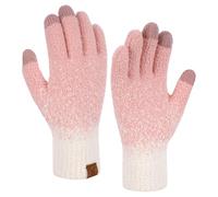 Bequemer Laden Womens Winter Warm Fuzzy Touchscreen Gloves Knit Jacquard Fluffy Thermal Gloves for Women Cold Weather Gifts