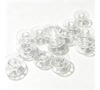 Bequilter 20pcs Plastic Bobbins #2518P, Compatible for Brother Sewing Machines 1000, XL Series, XR, Innov-is, LS, PE