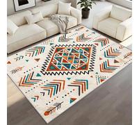 BEQUTIY Aztec Southwestern Small Rug 90 x 150 cm, Bohemian Area Rugs, Native American Carpet Home Decor for Machine Washable Non Slip Carpet, for Kitchen Bedroom Living Room