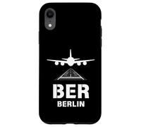 BER Airport Berlin, Germany Airplane Landing on Runway Case for iPhone XR