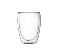 BERA HOME Double Walled Glass Set of 2, Coffee Mugs, Thermo Cups for Hot Drinks, Latte, Cappuccino and Tea (350ml)