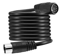 BERANMEY MIDI Cable, Premium 5ft/1.5m 5 Pin DIN Male to Female Audio MIDI/at Adapter Extension Cable for Electrophonic Bang & Olufsen, Naim, Quad.Stereo Systems