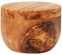 Berard 90070G Salt Keeper Dia 10-11Cm Olive Wood with Gift Box, Brown