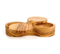 Berard Double Salt Keeper 18X8X4.5Cm Olive Wood