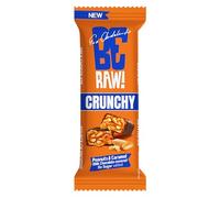 BeRAW! Crunchy Peanuts & Caramel Bar - Set of 15 x 40g, Crunchy Bar with Peanuts, Caramel, and Milk Chocolate, Palm Oil Free and No Added Sugar, Snack