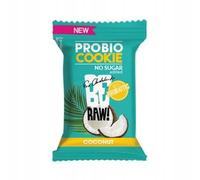 BeRAW! Probio Cookie Coconut - Set of 18 x 18g, Probiotic Cookie without Added Sugar, Source of Bacillus Coagulans, Natural Coconut Snack