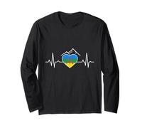 Berber Heartbeat T-Shirt | Amazigh Flag Pride Tee Long Sleeve T-Shirt