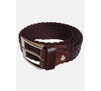 Berber Leather Brown Braided Leather Belt - Medium 35"-40"