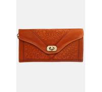 Berber Leather Leather Tri-Fold Purse Light Brown