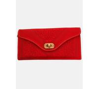 Berber Leather Leather Tri-Fold Purse Red