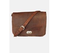 Berber Leather The Kenitra Cross-Body Bag in Dark Brown