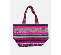 Berber Leather The Nador Large Expandable Fabric Tote in Pink