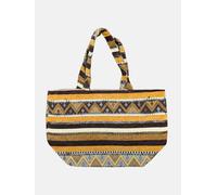 Berber Leather The Nador Large Expandable Fabric Tote in Yellow