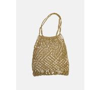 Berber Leather The Nador Macrame Tote in Gold