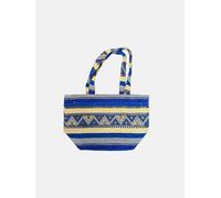 Berber Leather The Nador Small Expandable Fabric Tote in Blue
