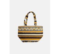 Berber Leather The Nador Small Expandable Fabric Tote in Yellow