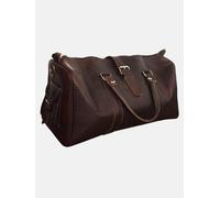 Berber Leather The Rabat Overnight Bag in Dark Brown