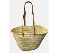 Berber Leather The Safi Large Rattan Beach Tote