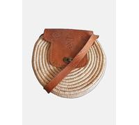 Berber Leather The Safi Rattan Round Bag - Tight Weave