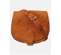 Berber Leather The Temara Small Half-Moon Saddle Bag in Tan