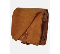 Berber Leather The Temara Square Saddle Bag in Tan